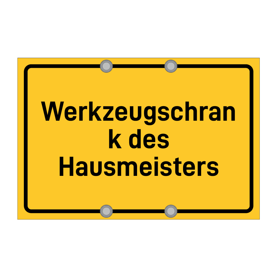 Werkzeugschrank des Hausmeisters
