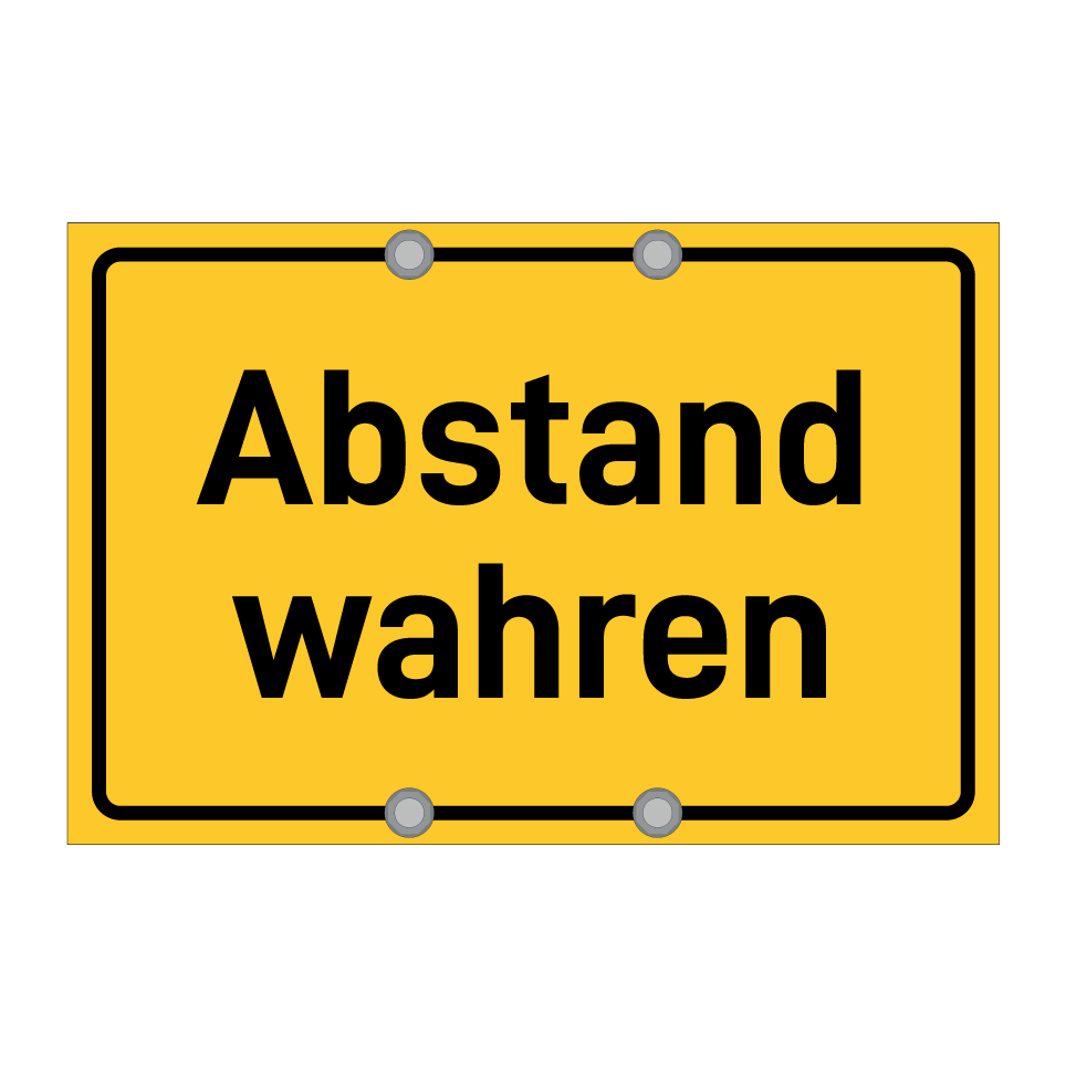 Abstand wahren