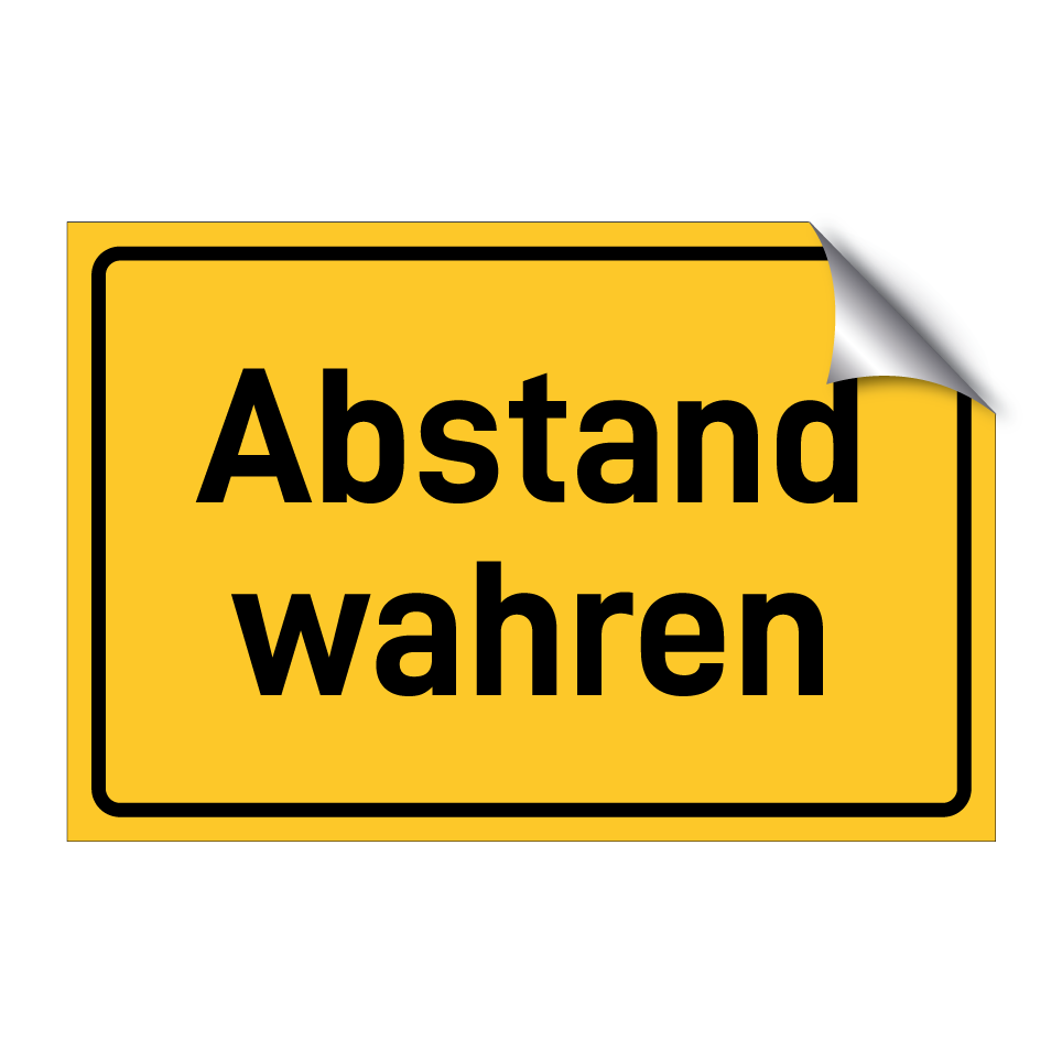 Abstand wahren