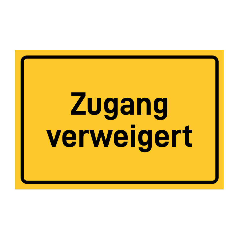 Zugang verweigert