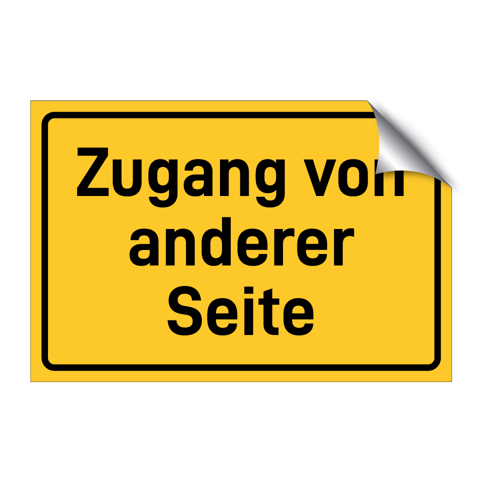 Zugang von anderer Seite