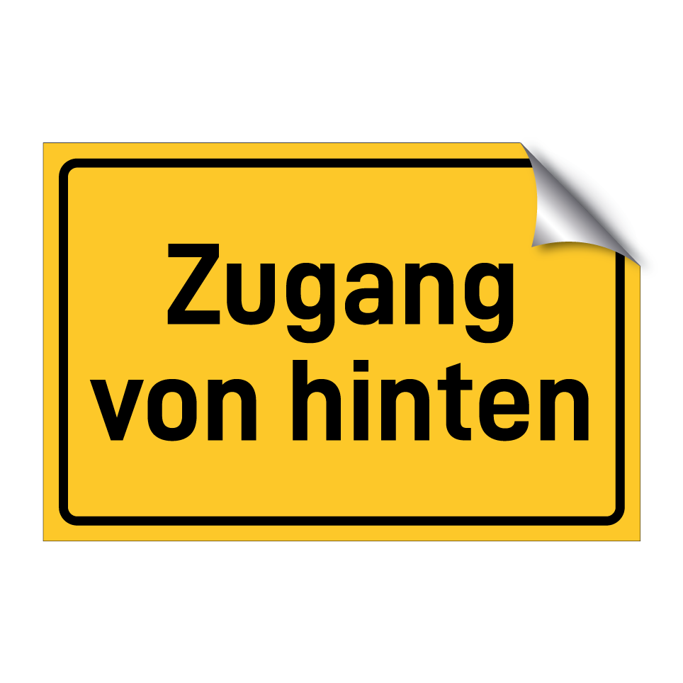 Zugang von hinten