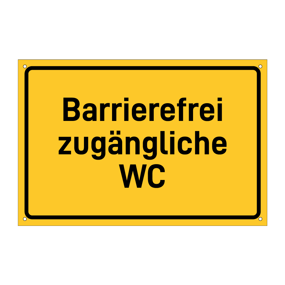 Barrierefrei zugängliche WC