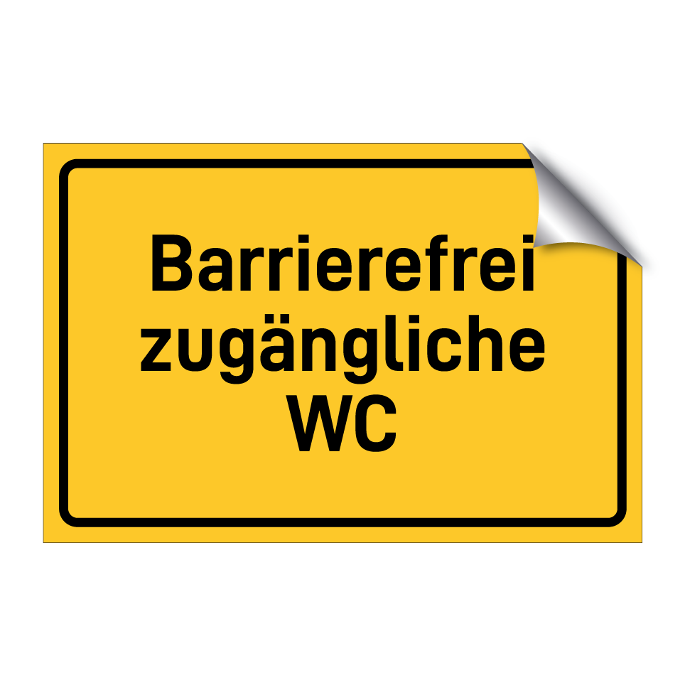 Barrierefrei zugängliche WC