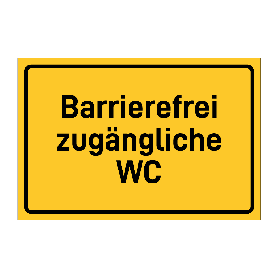 Barrierefrei zugängliche WC