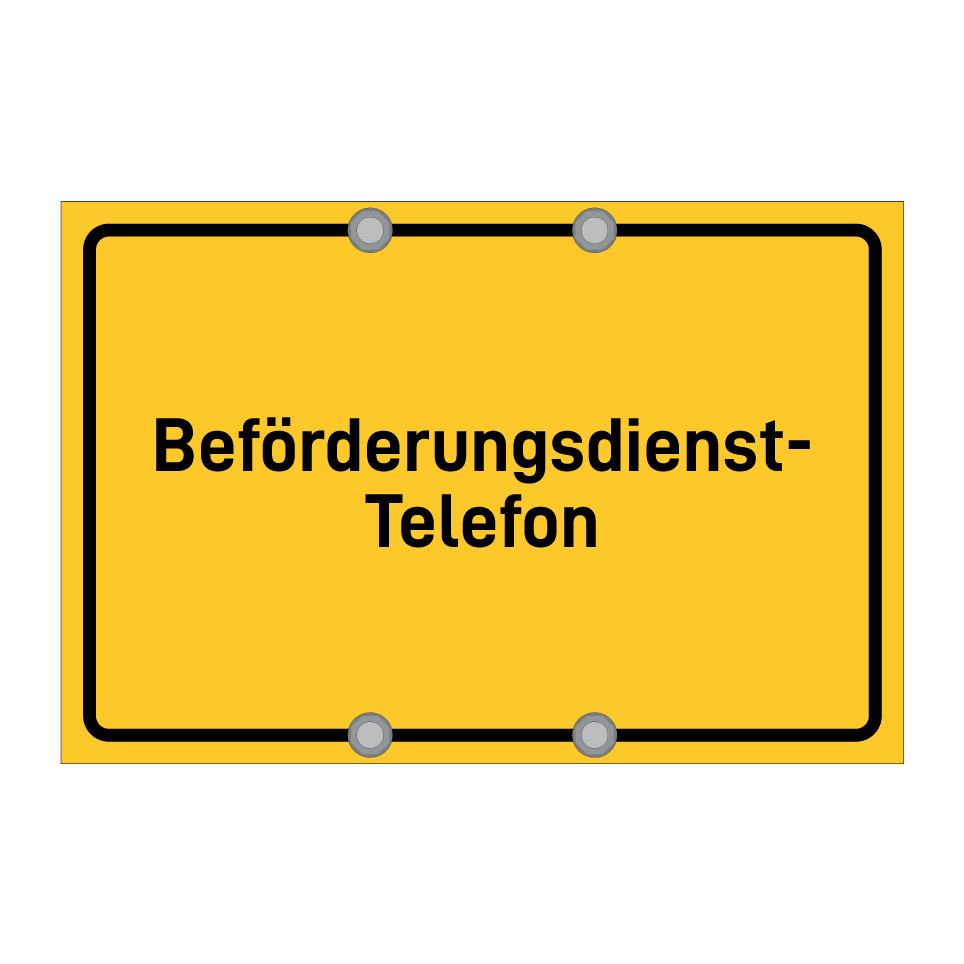 Beförderungsdienst- Telefon