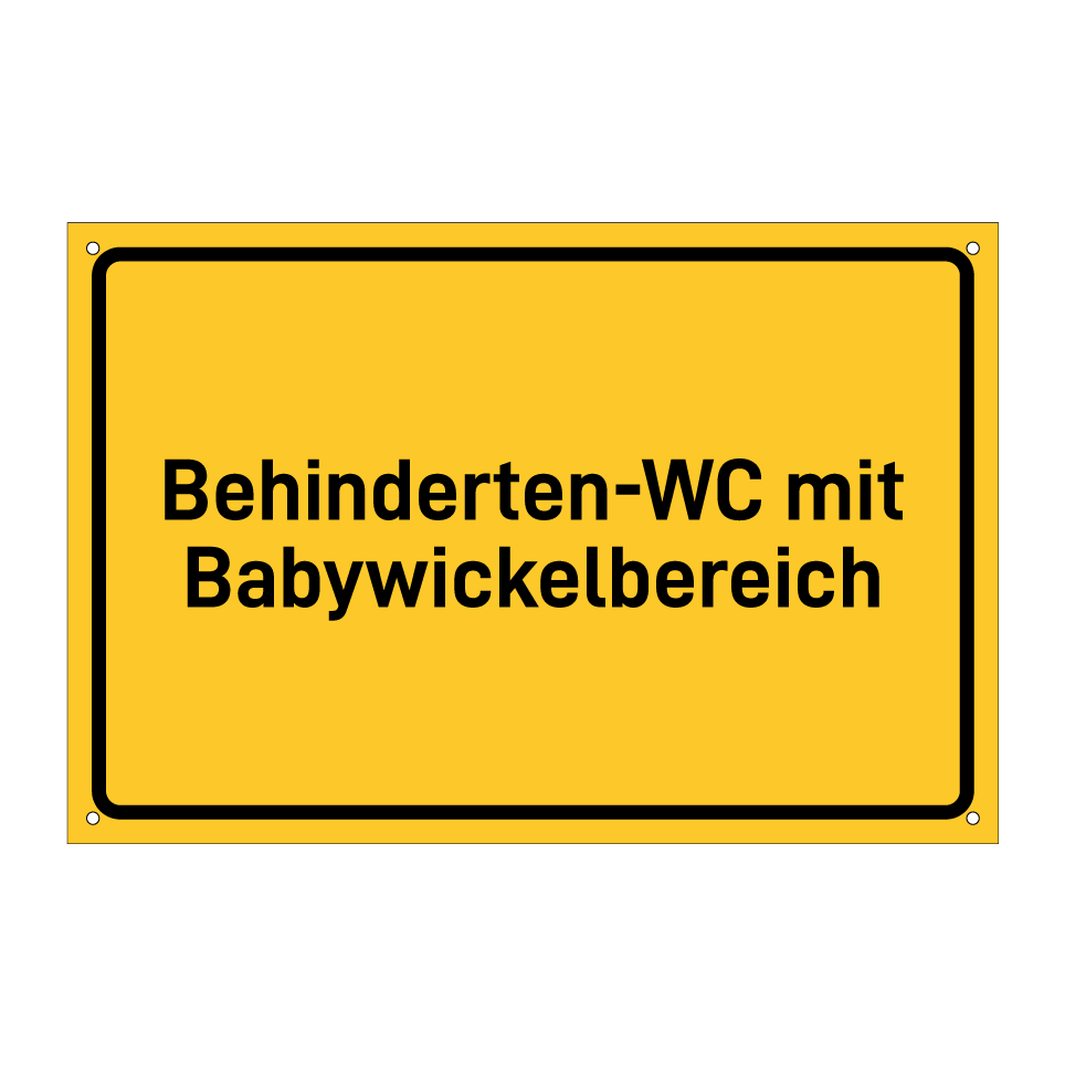 Behinderten-WC mit Babywickelbereich
