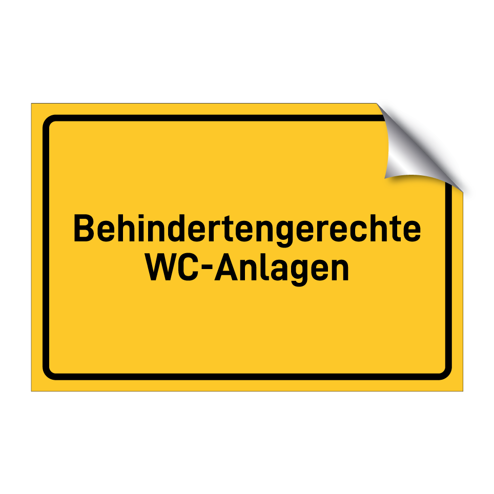 Behindertengerechte WC-Anlagen