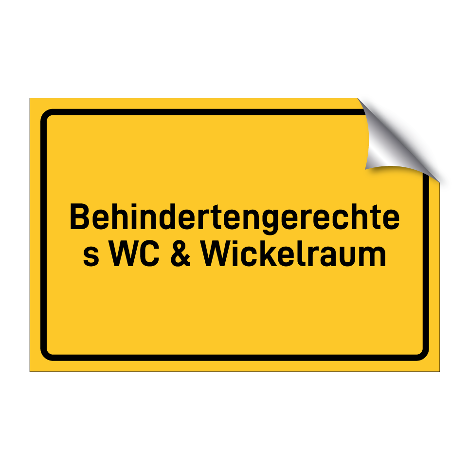 Behindertengerechtes WC & Wickelraum