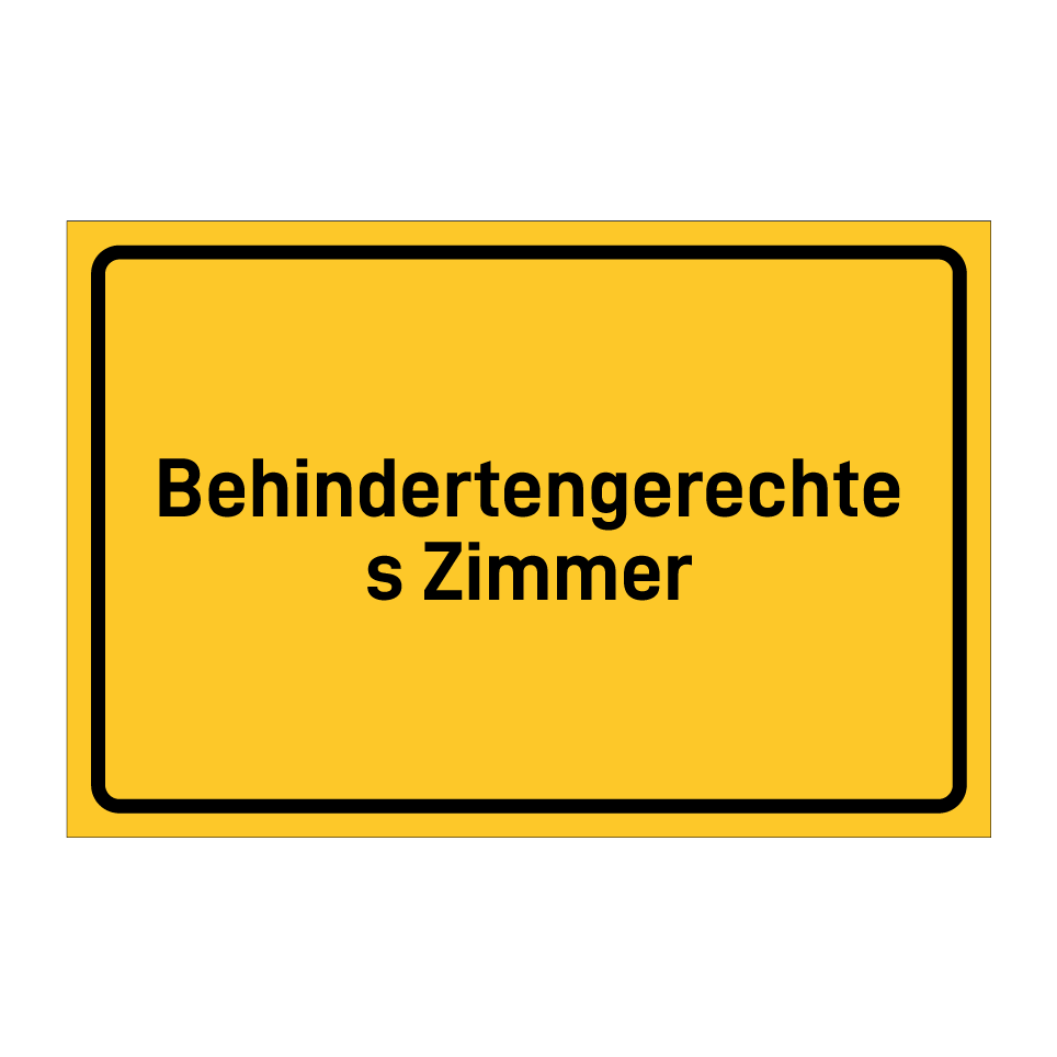 Behindertengerechtes Zimmer