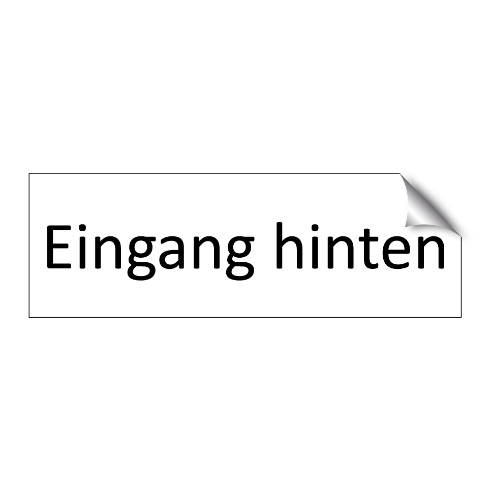 Eingang hinten