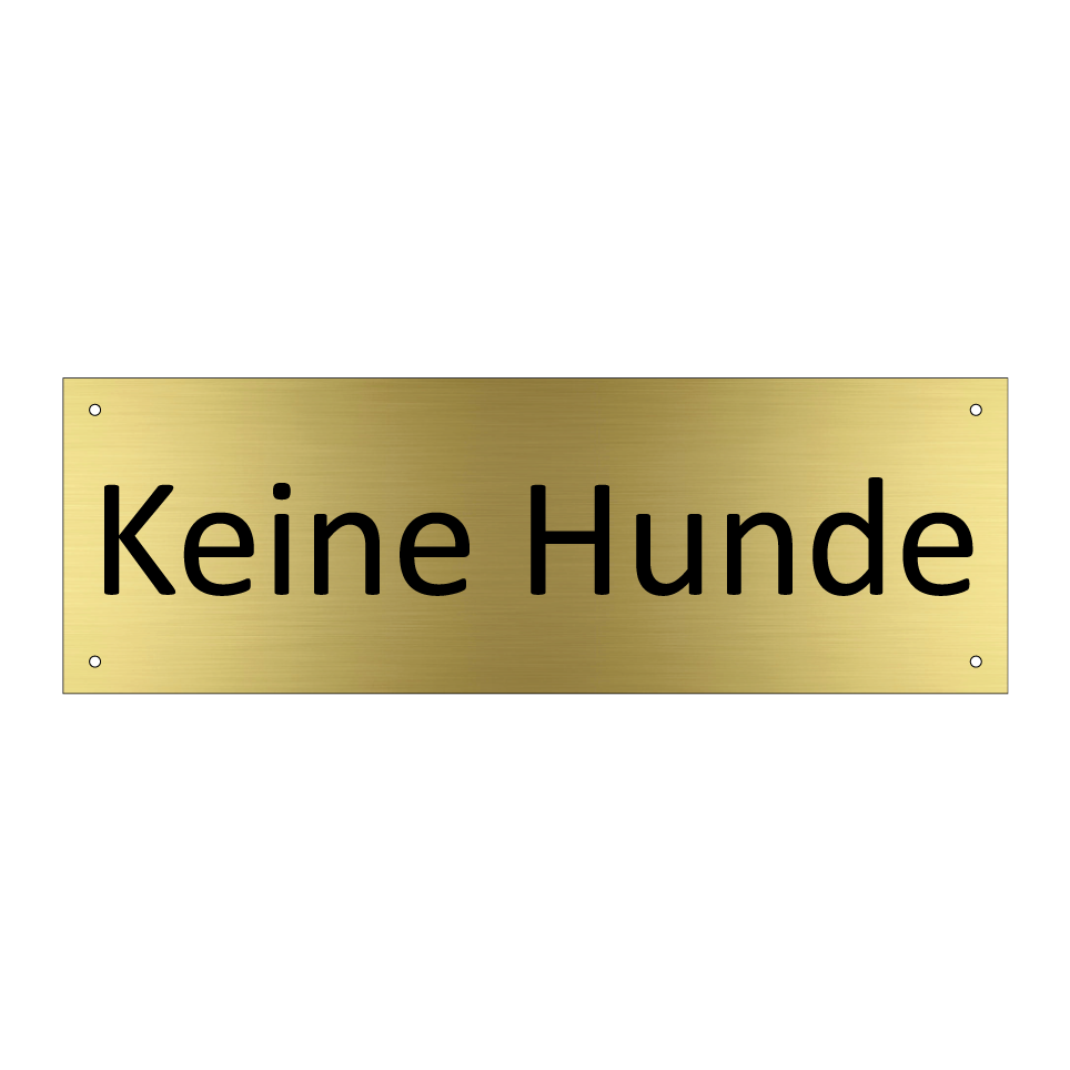 Keine Hunde