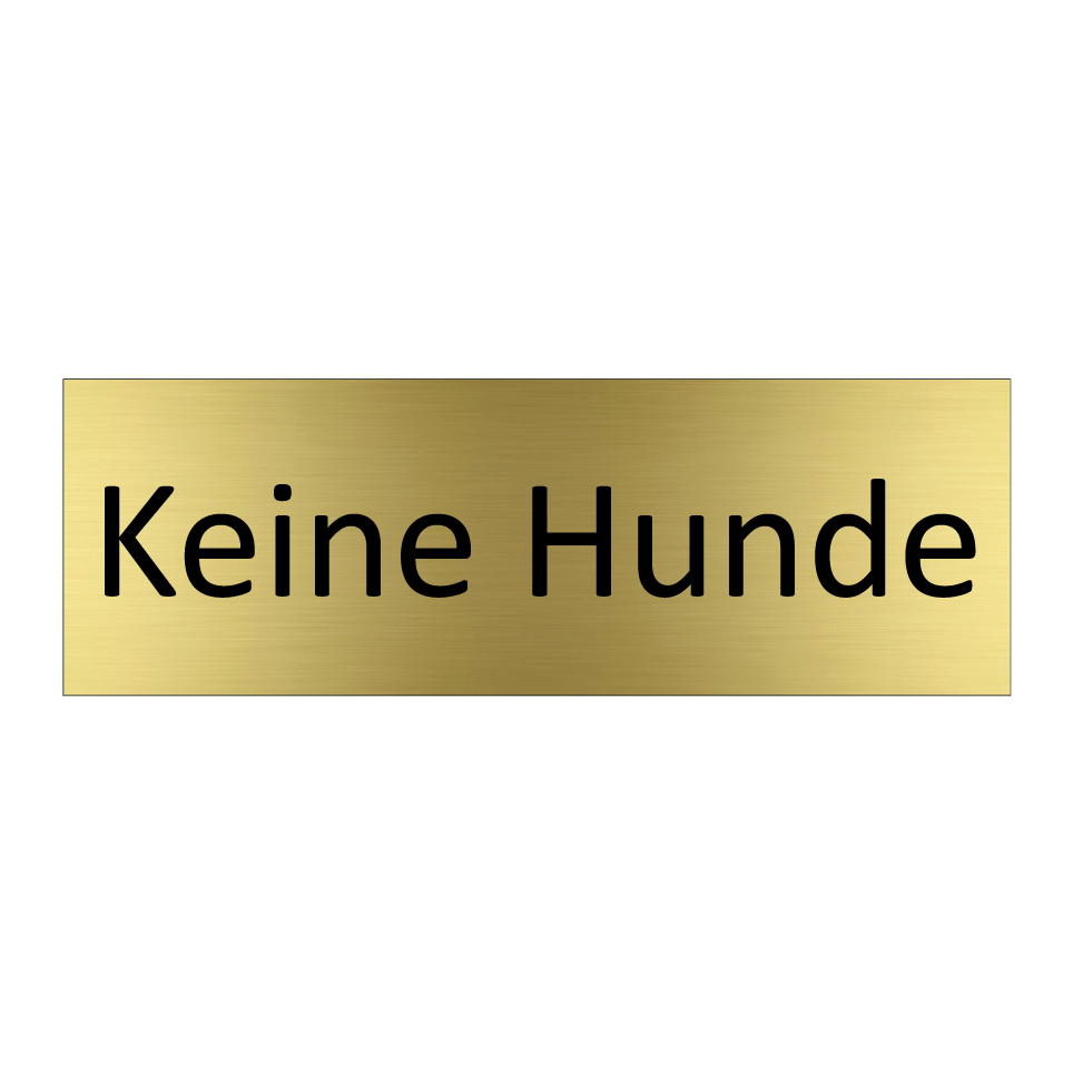 Keine Hunde