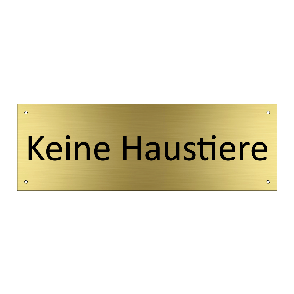 Keine Haustiere