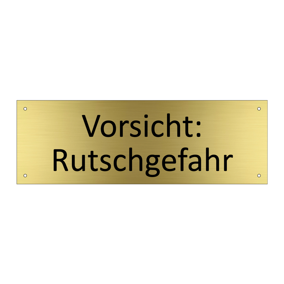 Vorsicht: Rutschgefahr