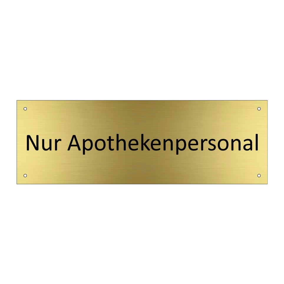 Nur Apothekenpersonal