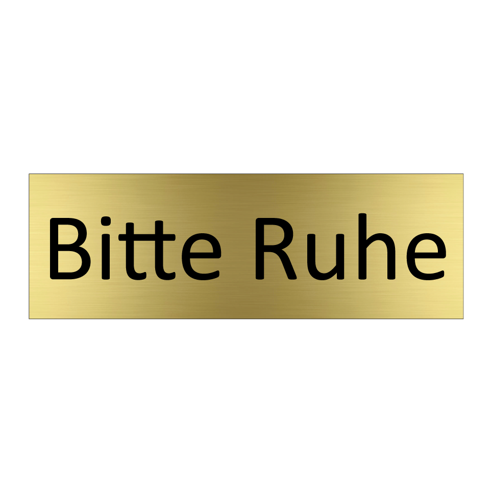 Bitte Ruhe