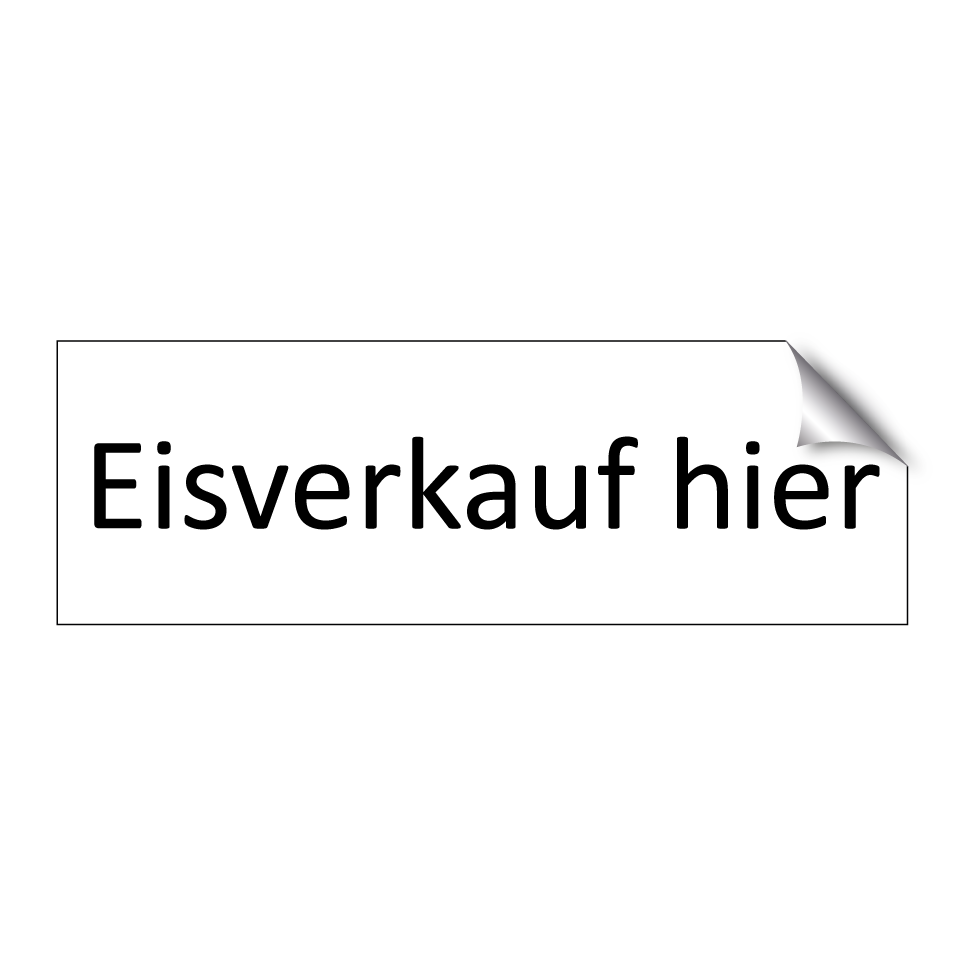 Eisverkauf hier
