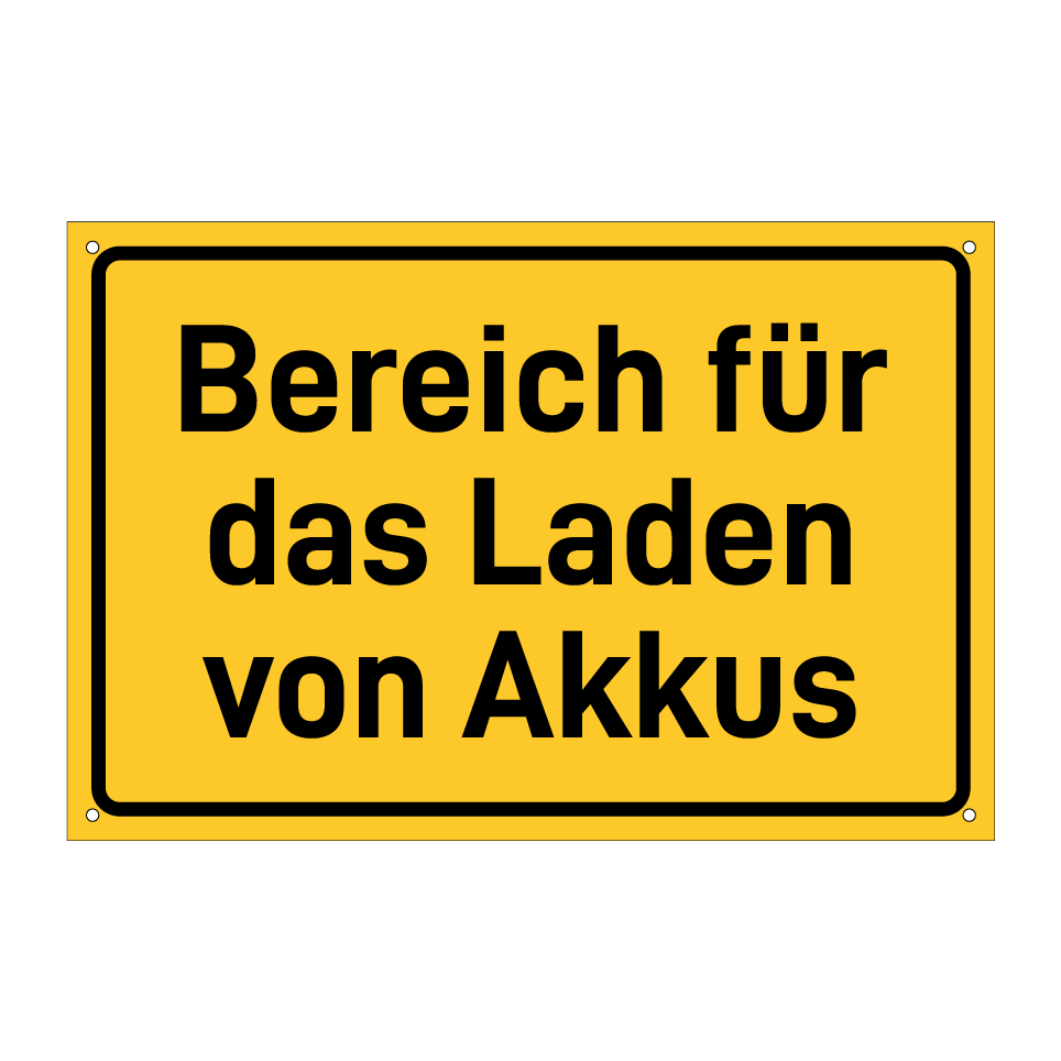 Bereich für das Laden von Akkus