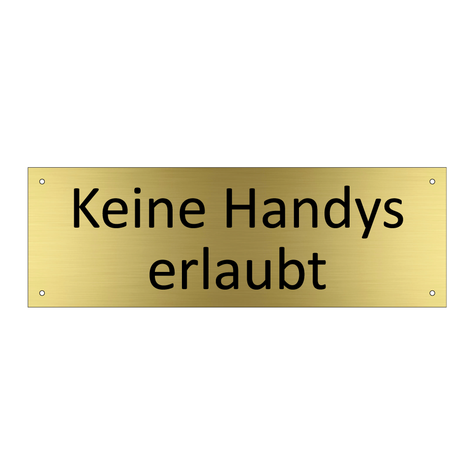 Keine Handys erlaubt