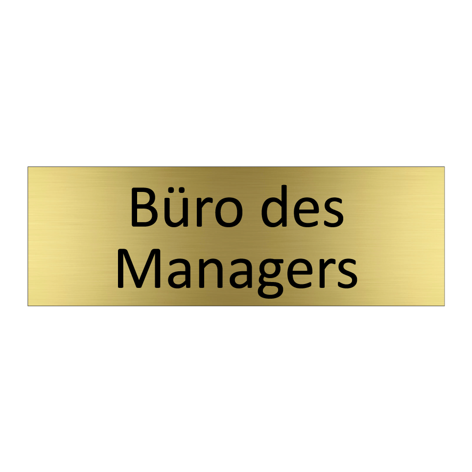 Büro des Managers