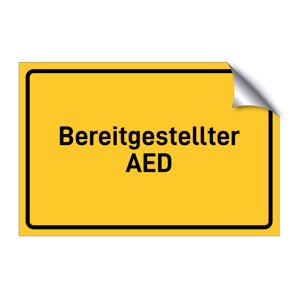 Bereitgestellter AED