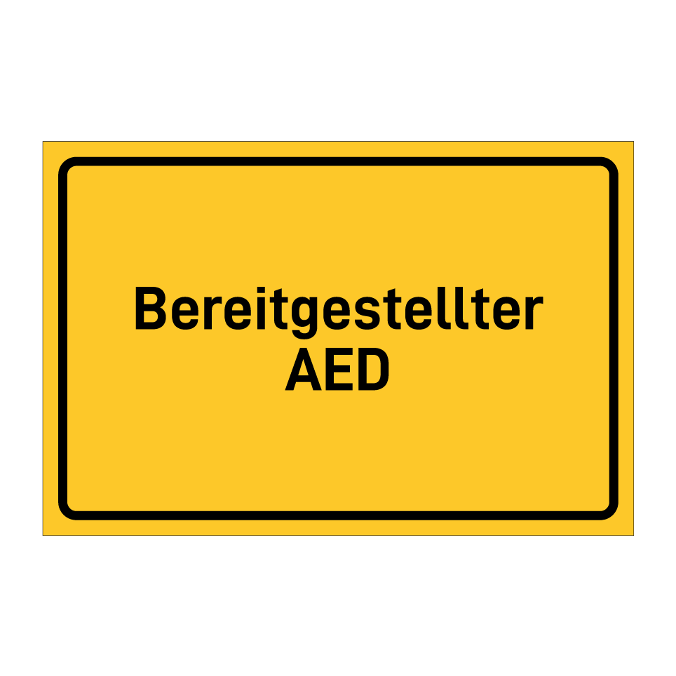 Bereitgestellter AED