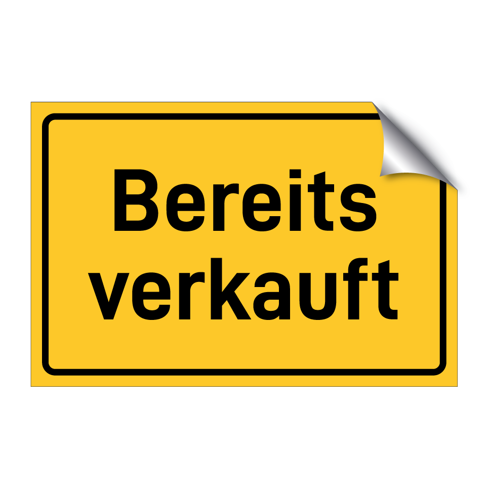 Bereits verkauft