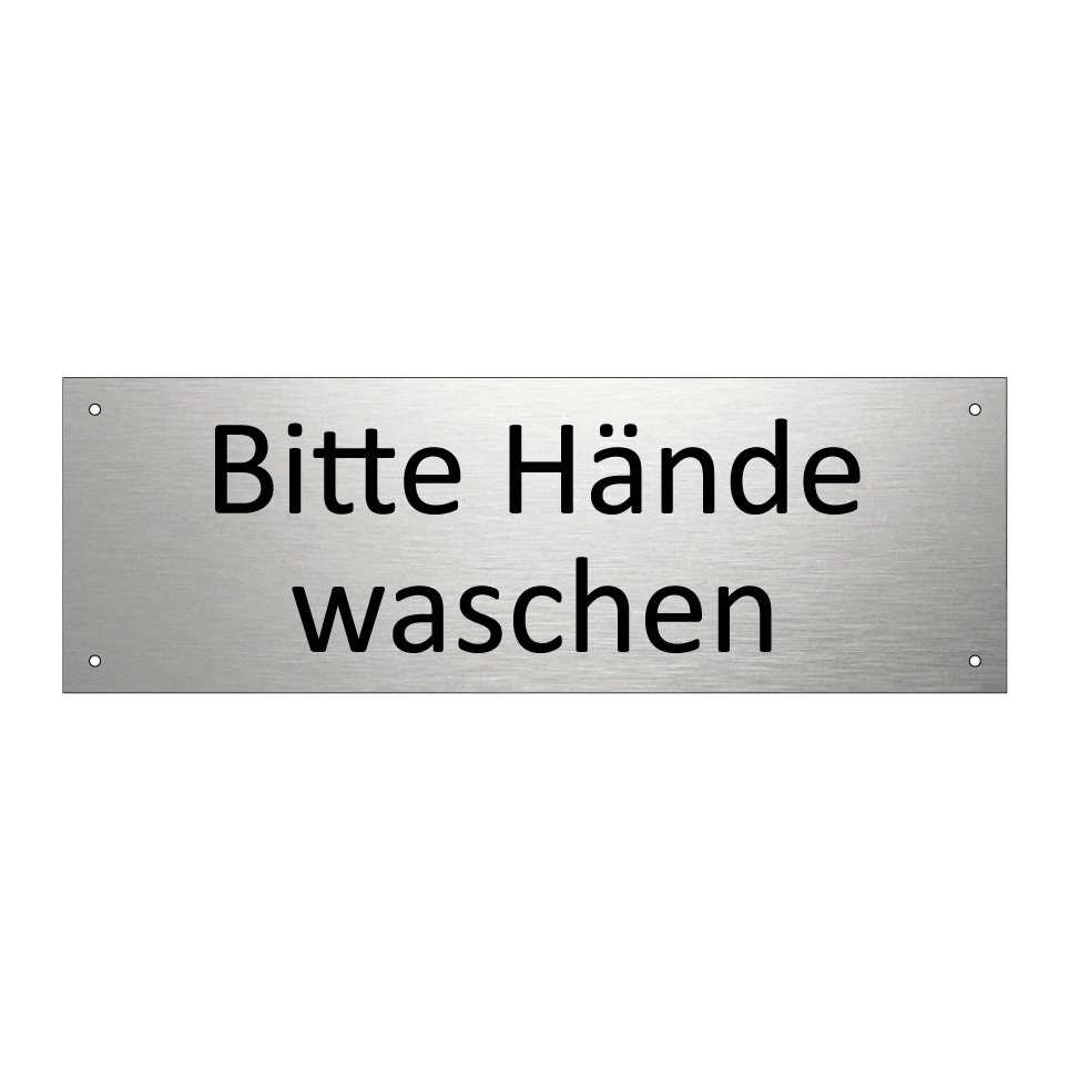Bitte Hände waschen