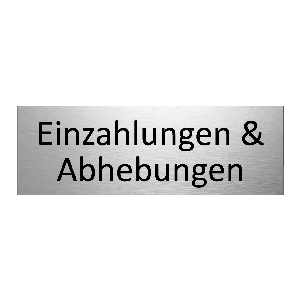 Einzahlungen & Abhebungen