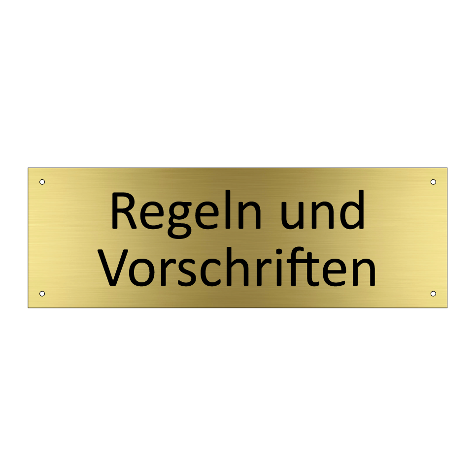 Regeln und Vorschriften