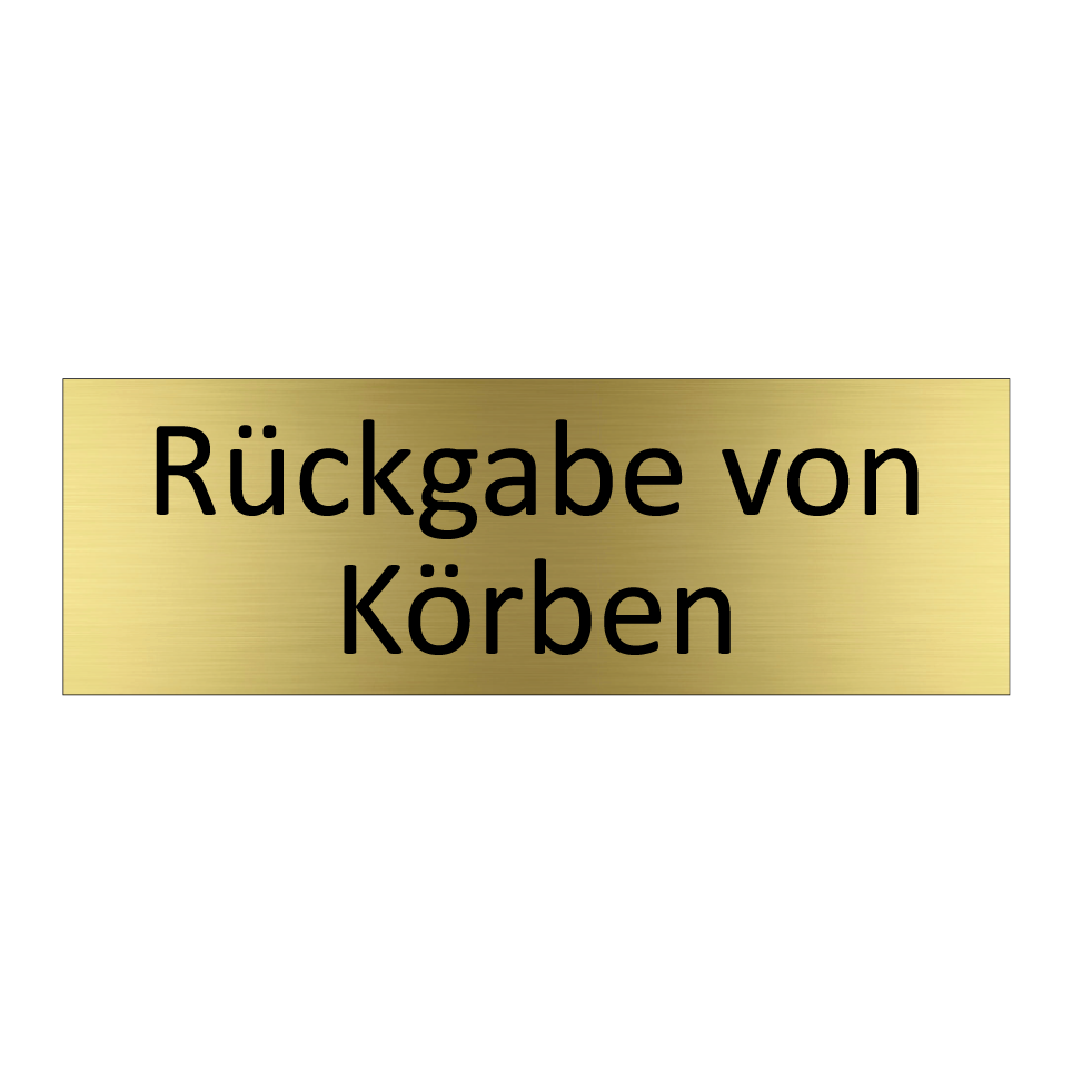 Rückgabe von Körben