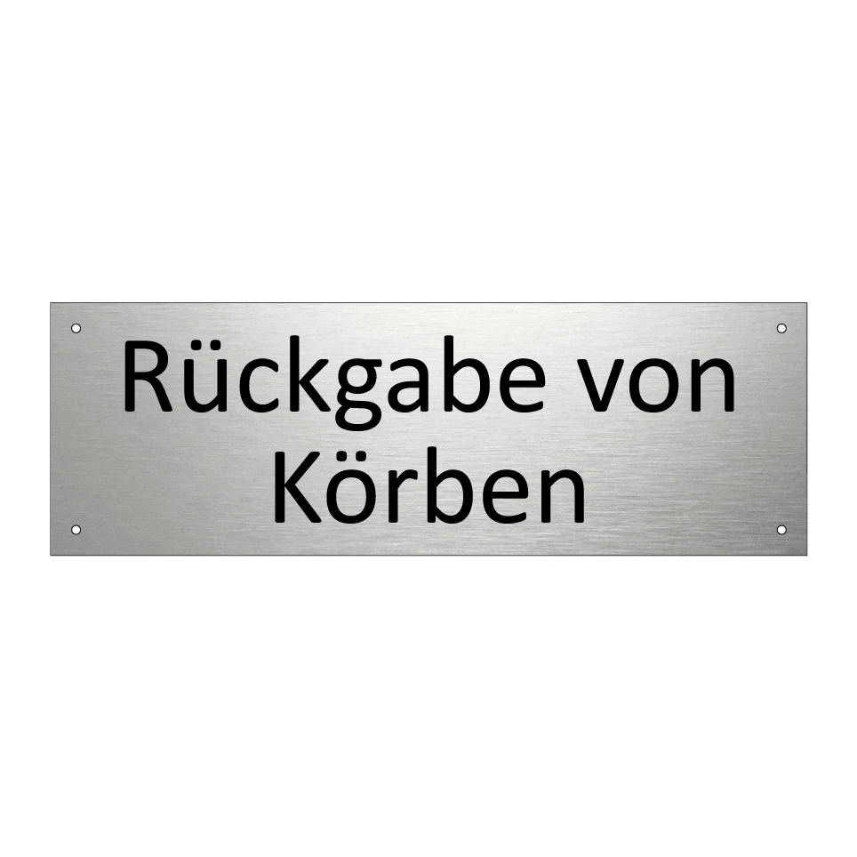 Rückgabe von Körben