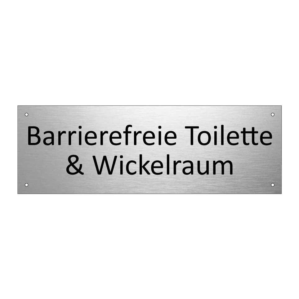 Barrierefreie Toilette & Wickelraum