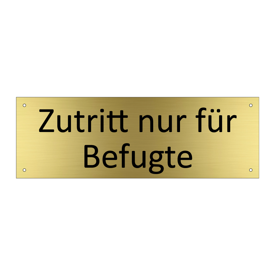 Zutritt nur für Befugte