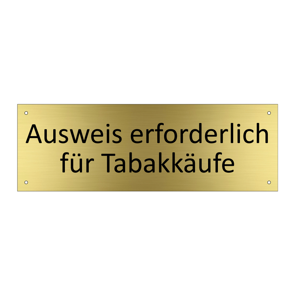 Ausweis erforderlich für Tabakkäufe