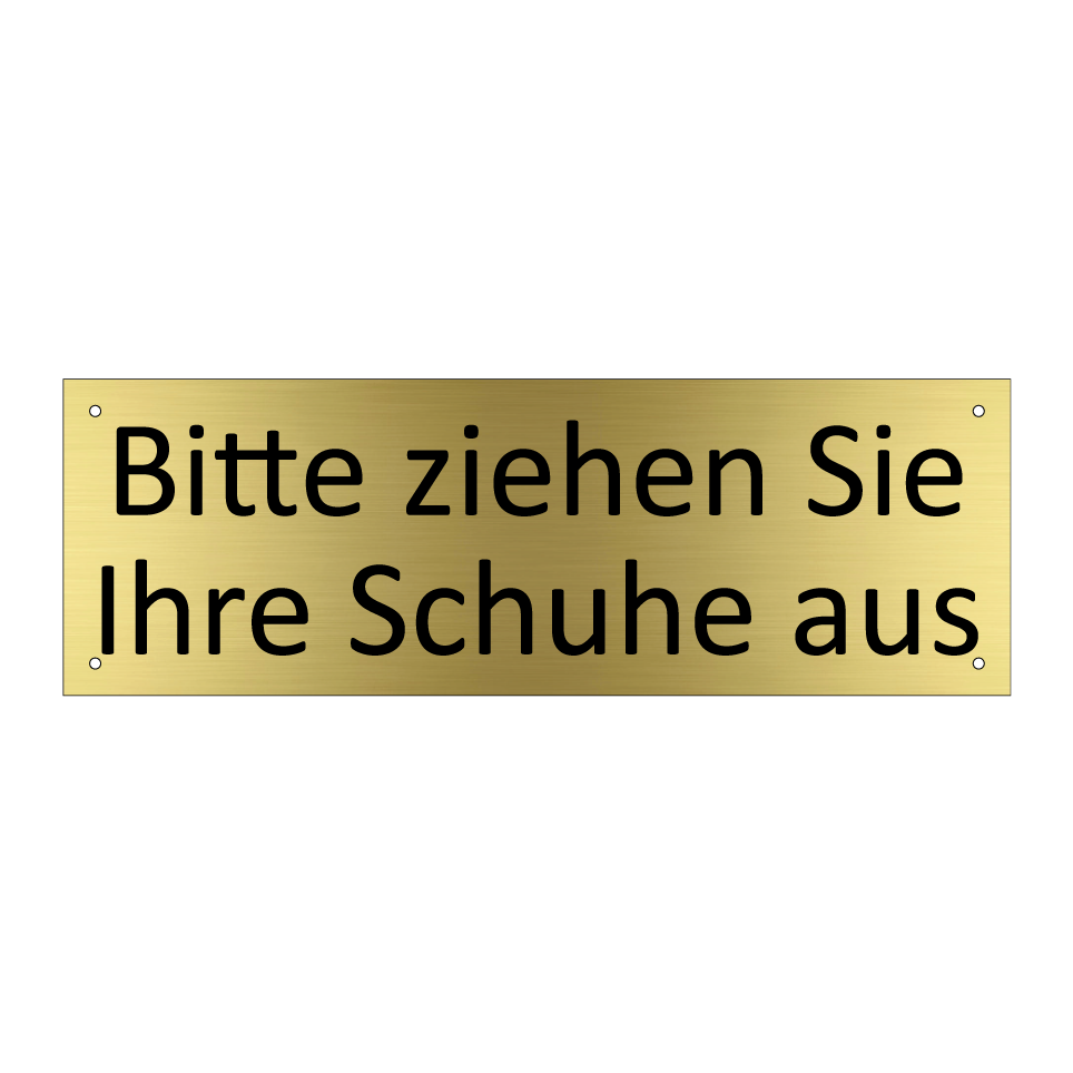 Bitte ziehen Sie Ihre Schuhe aus