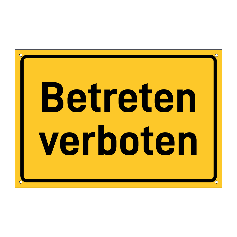 Betreten verboten