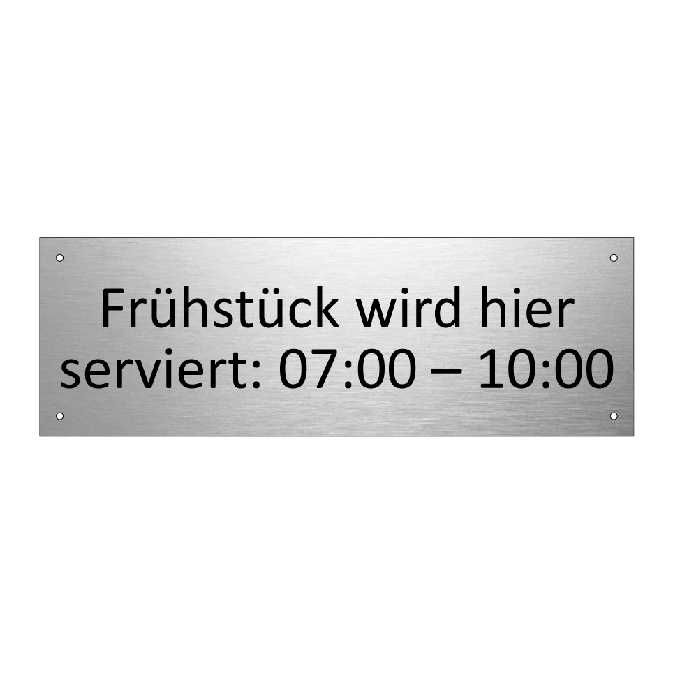 Frühstück wird hier serviert: 07:00 – 10:00
