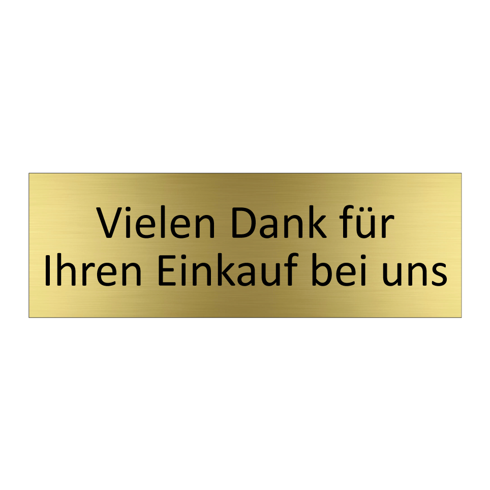 Vielen Dank für Ihren Einkauf bei uns
