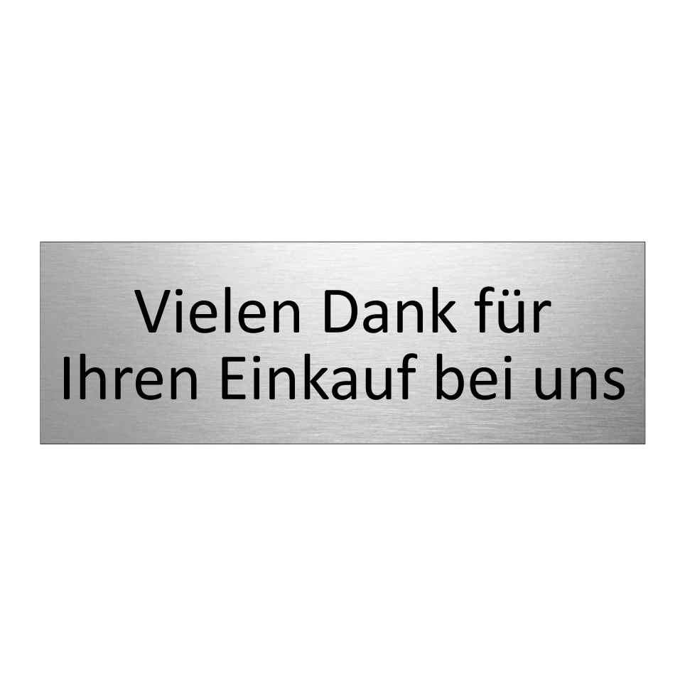 Vielen Dank für Ihren Einkauf bei uns