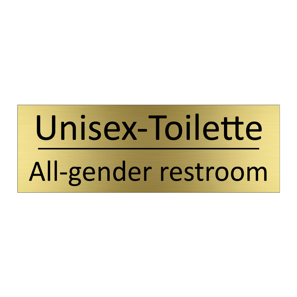 Unisex-Toilette - All-gender restroom