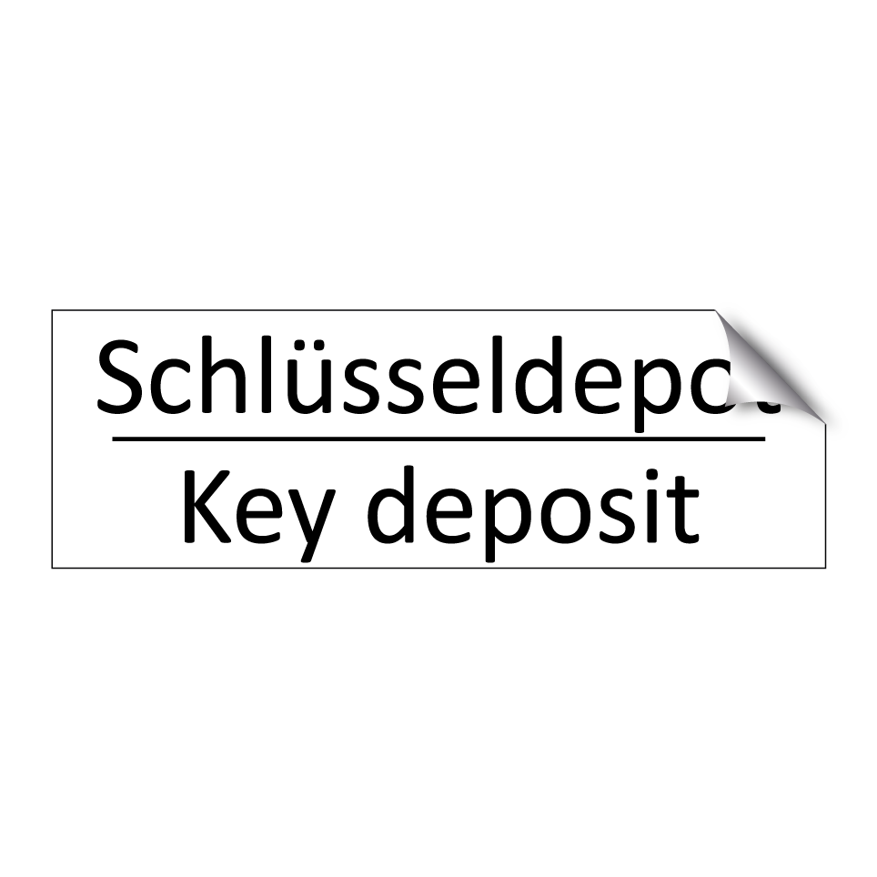 Schlüsseldepot - Key deposit
