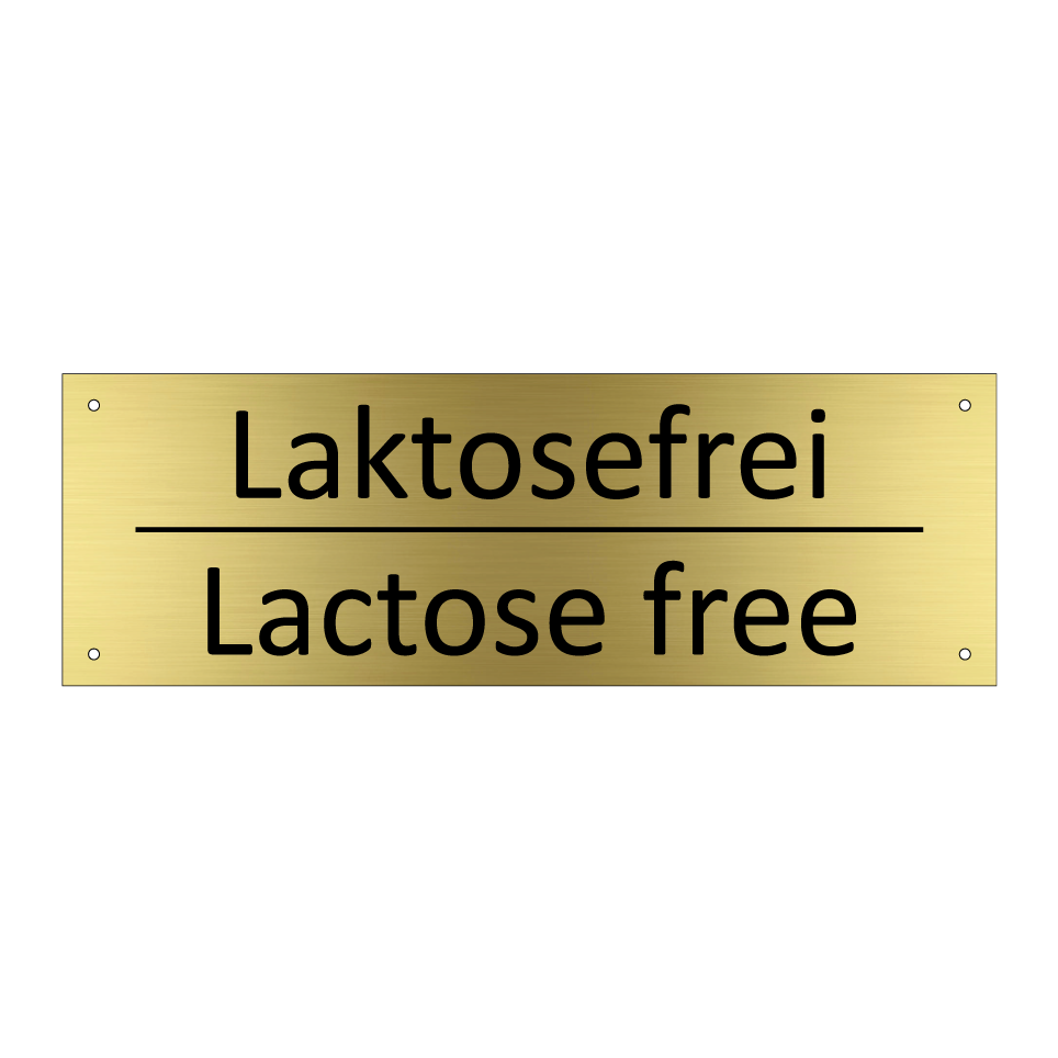 Laktosefrei - Lactose free