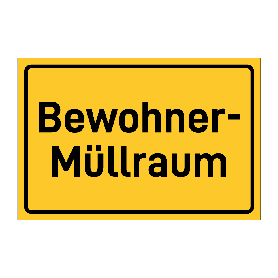 Bewohner- Müllraum