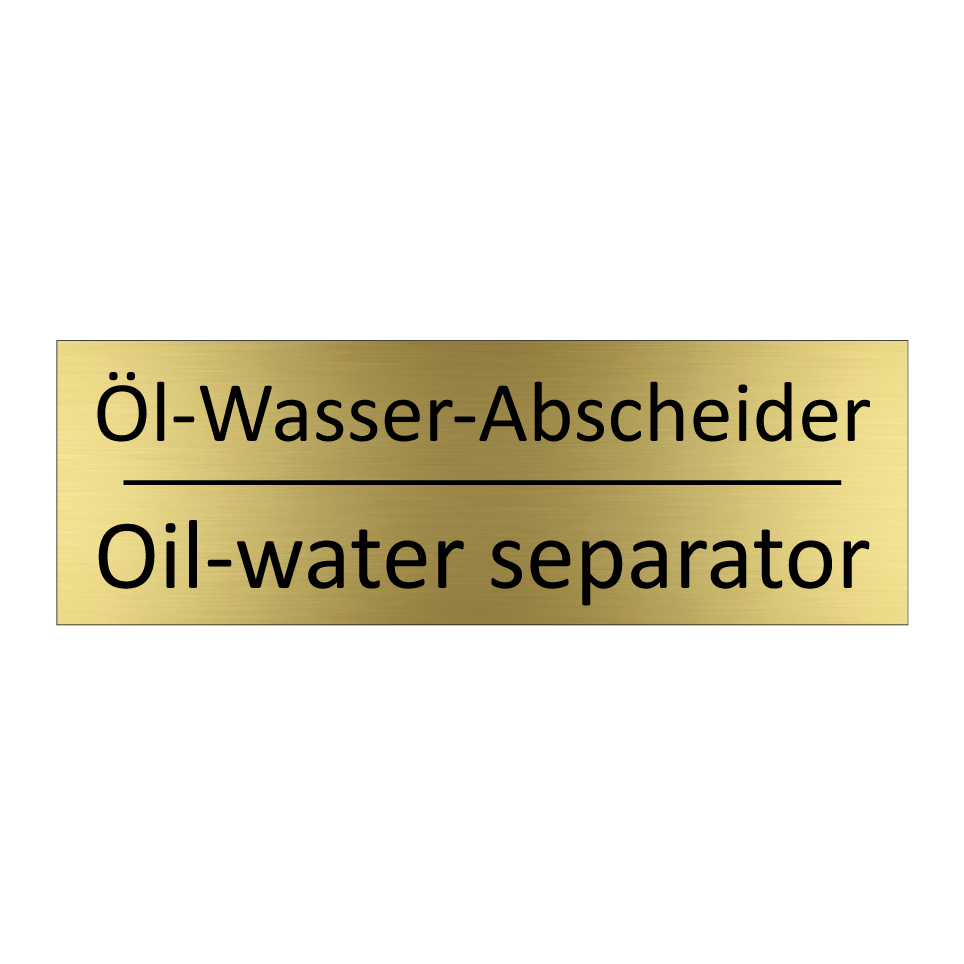 Öl-Wasser-Abscheider - Oil-water separator