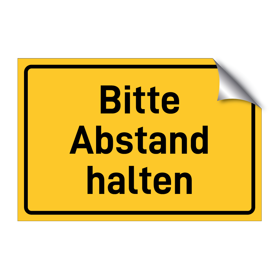 Bitte Abstand halten