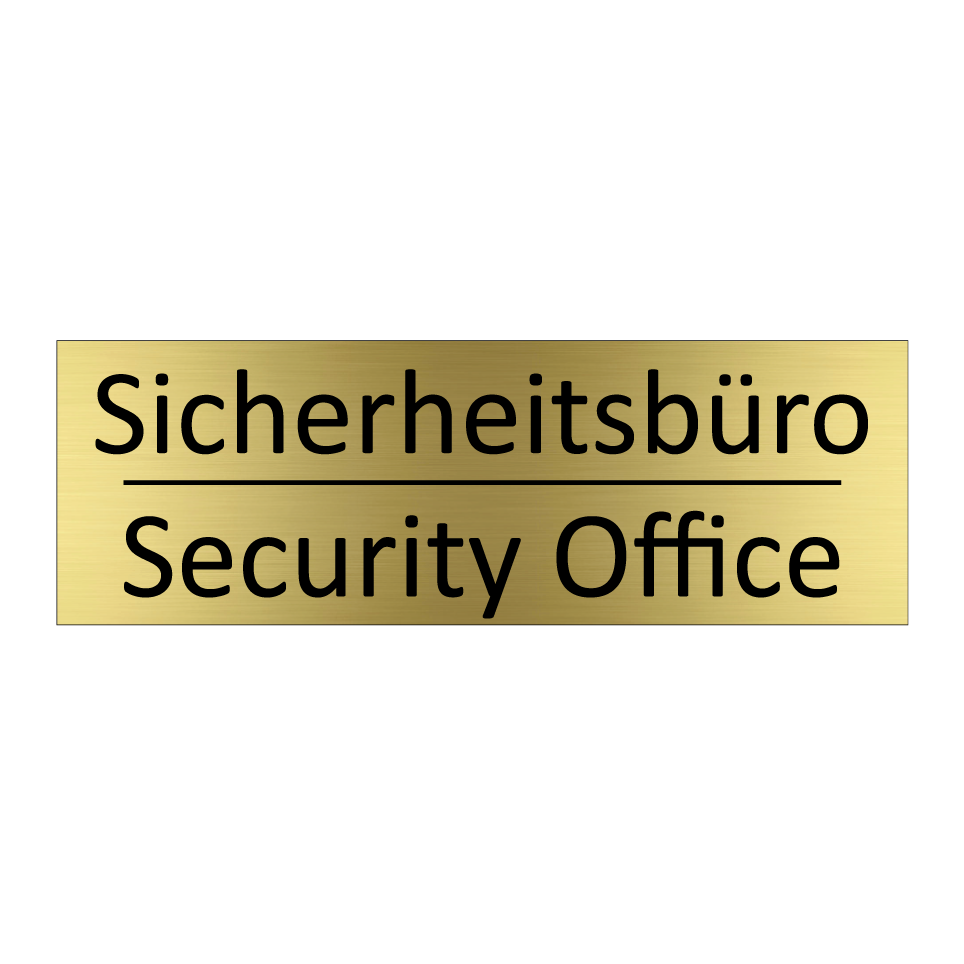 Sicherheitsbüro - Security Office