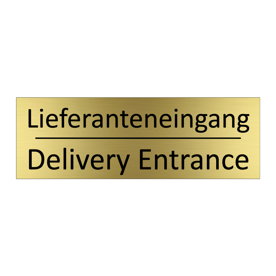 Lieferanteneingang - Delivery Entrance