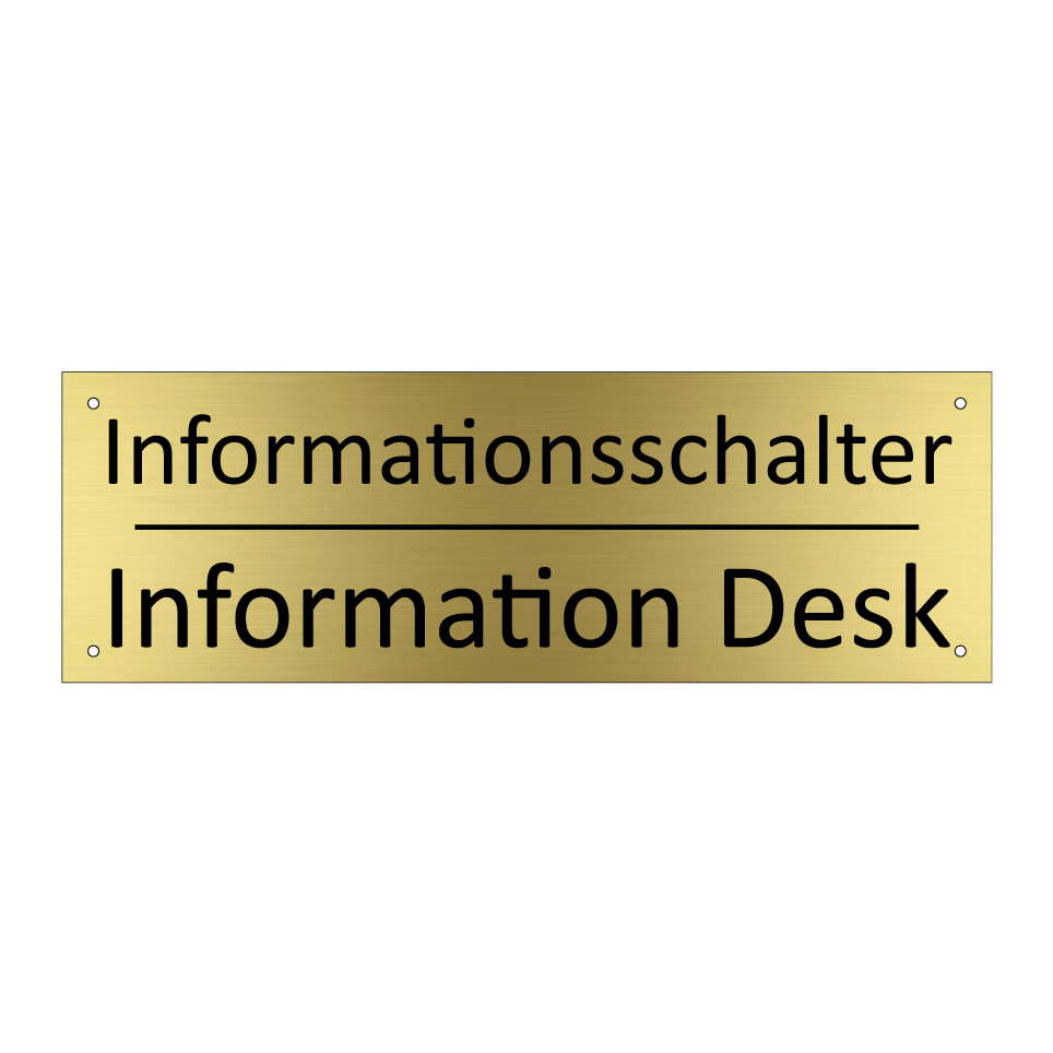 Informationsschalter - Information Desk
